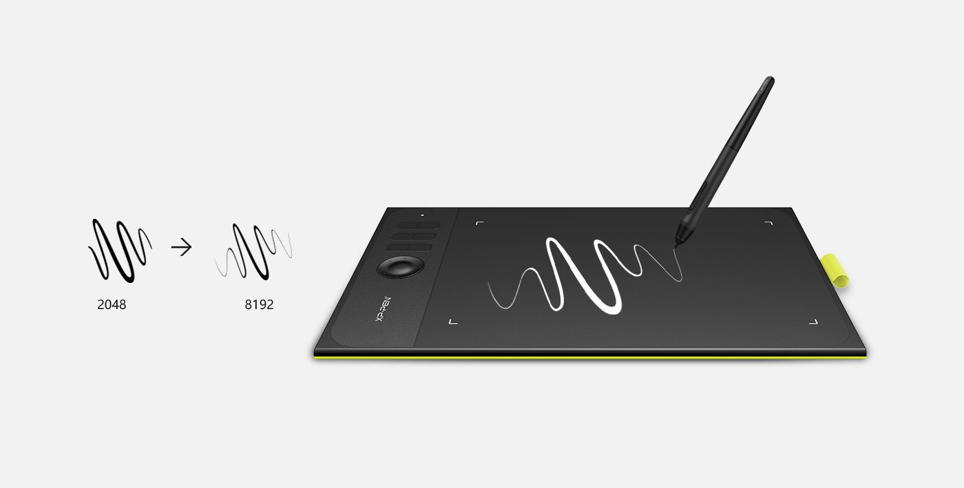 XP-Pen Star 06C graphic drawing tablet with stylus of 8192 pressure levels