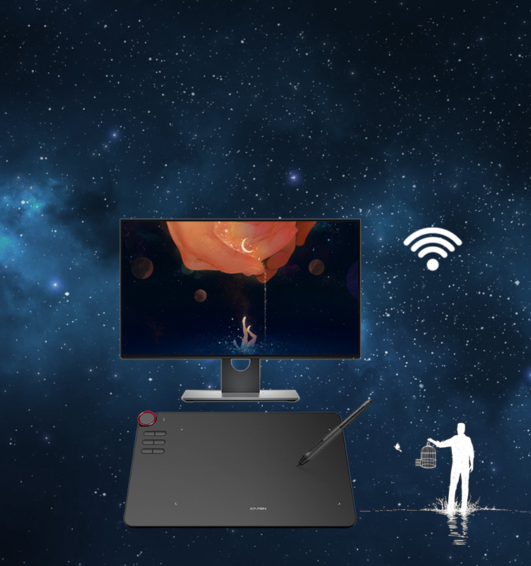 Wireless connection of XP-Pen Deco 03 graphics art pad