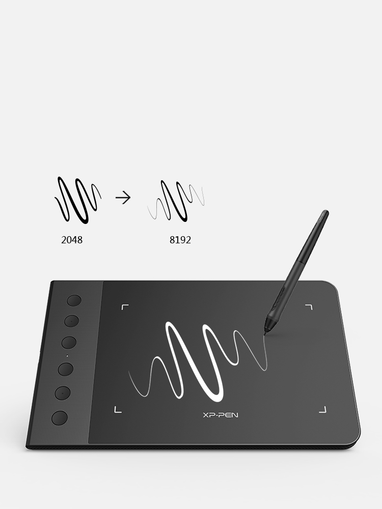 XP-Pen Star G640S digital art tablet features of Increased pressure sensitivity