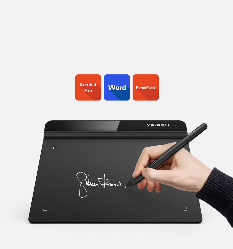 XP-Pen Star G640 portable art tablet use for Business Signature