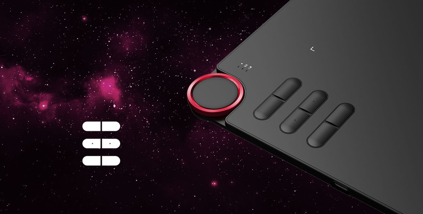 Deco 03 3d art tablet features six customizable express keys