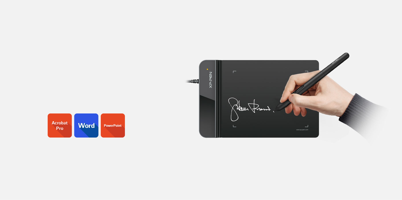 XP-Pen Star G430S drawing tablet for kids Business Signatures